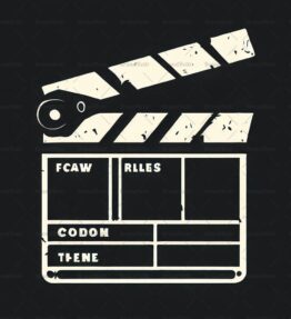 Klappern von Filmklappen im Vintage